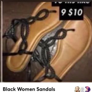 Black womens sandals